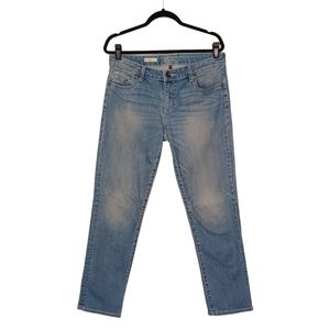 KUT FROM THE KLOTH Catherine Boyfriend Light Medium Blue Jeans 10 (M)